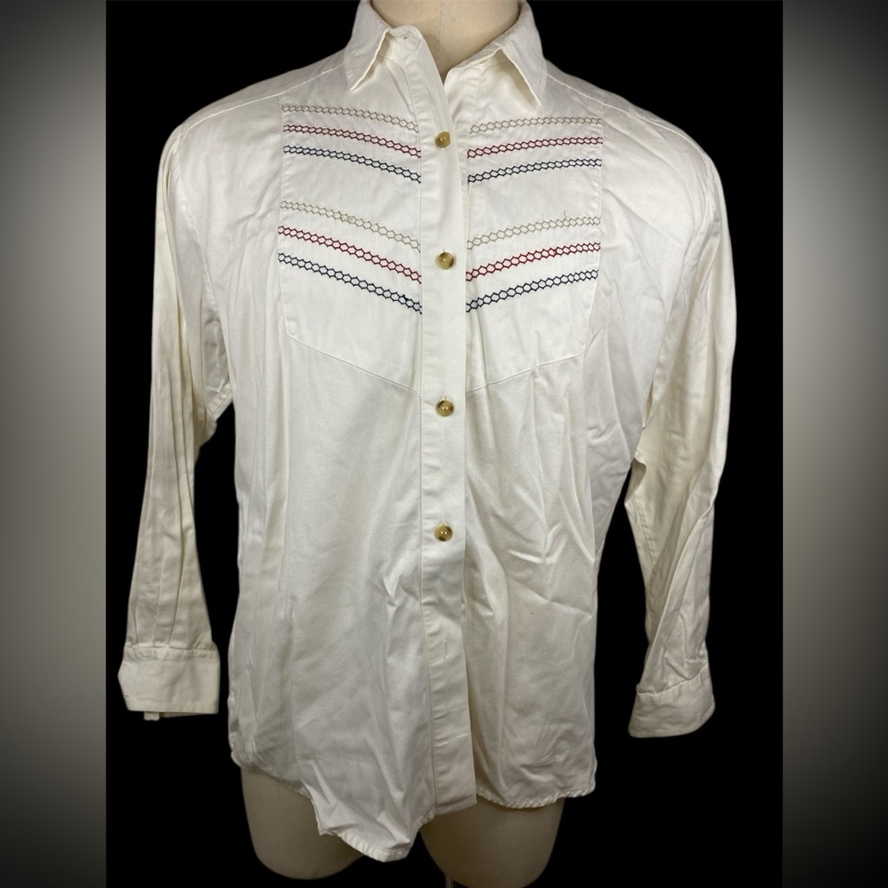 Willowbend Long Sleeve Button Up Shirt with Embroidery Men’s XL